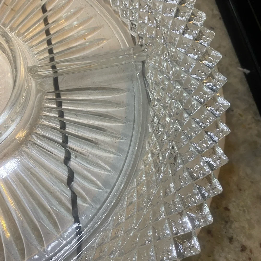 Elegant Clear Glass Serving Platter‎